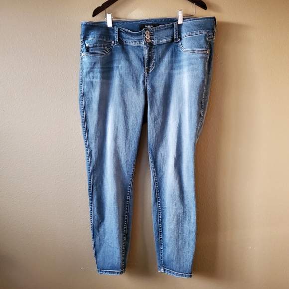 torrid Denim - Torrid Comfortable Denim Skinny Blue Jeans Size 22R